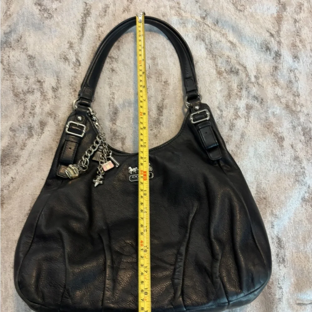 Coach Black Shoulder Bag with Silver Hardware - Picture 9 of 9